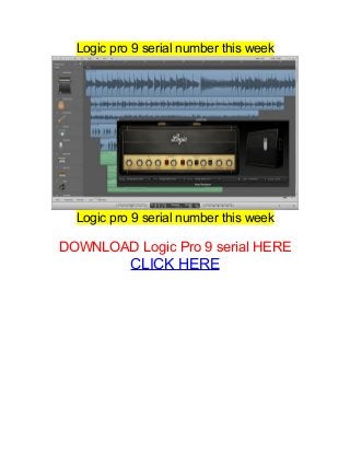 Logic pro 9 serial number this week
Logic pro 9 serial number this week
DOWNLOAD Logic Pro 9 serial HERE
CLICK HERE
 
