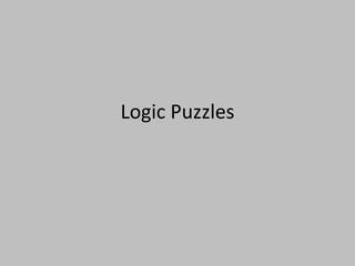 Logic Puzzles 