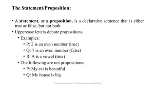 Logic_Set_theory logic set theory intro and rules | PPTX