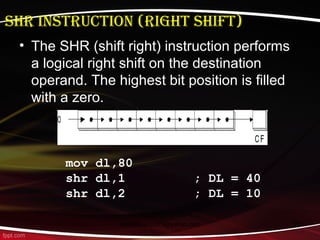 Logic, shift and rotate instruction | PPT