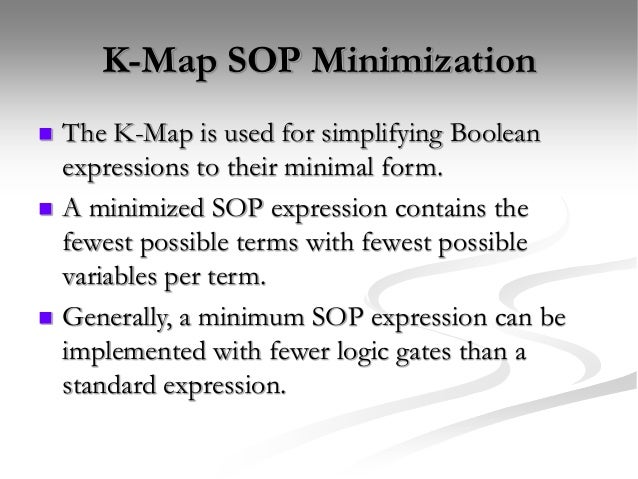 logic simplification sop and pos forms minimal sop form