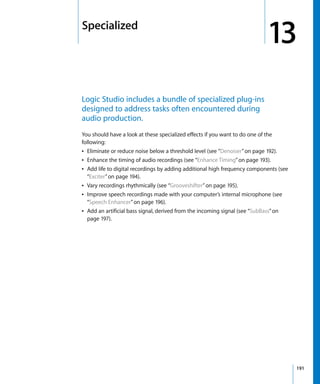 Logic Studio Instruments And Effects