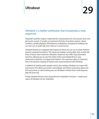 Logic Studio Instruments And Effects