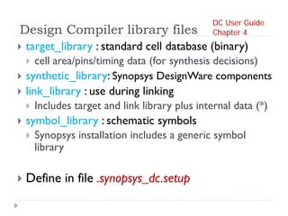 Automated Synthesis from HDL models Design Compiler (Synopsys) | PDF
