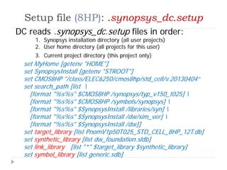 Automated Synthesis from HDL models Design Compiler (Synopsys) | PDF