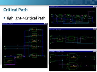 Critical Path
Highlight->Critical Path
 