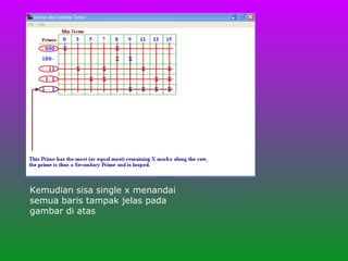 Kemudian sisa single x menandai semua baris tampak jelas pada gambar di atas 