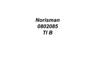 Norisman 0802085 TI B 