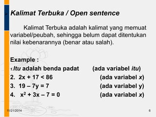 Examples Adalah Logika matematika-2 | PPT
