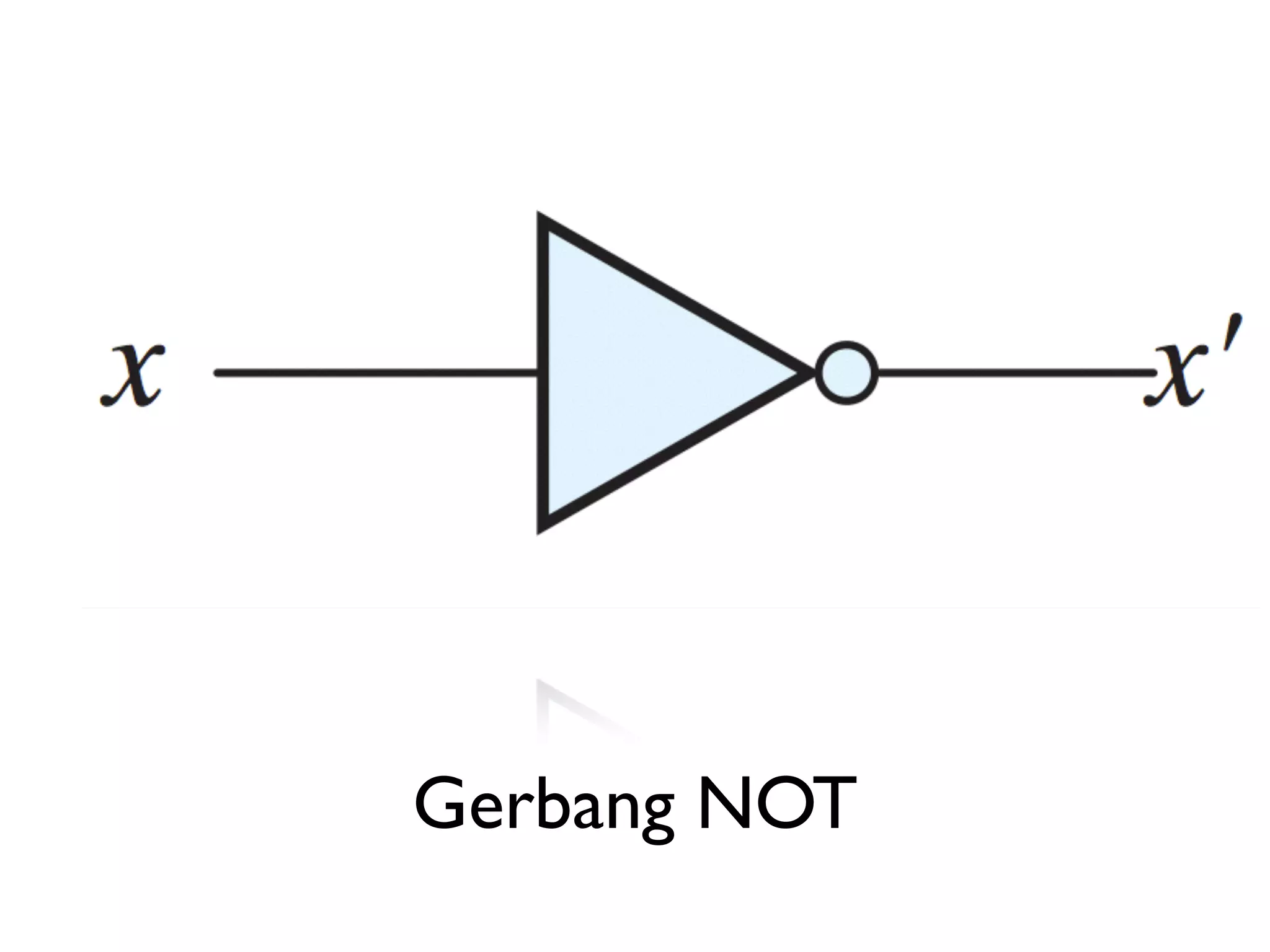 Gerbang NOT 
 