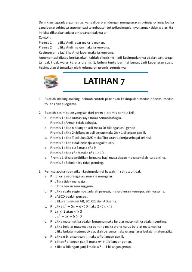 Contoh Soal Dan Jawaban Silogisme Dan Tolens - Jawaban Buku