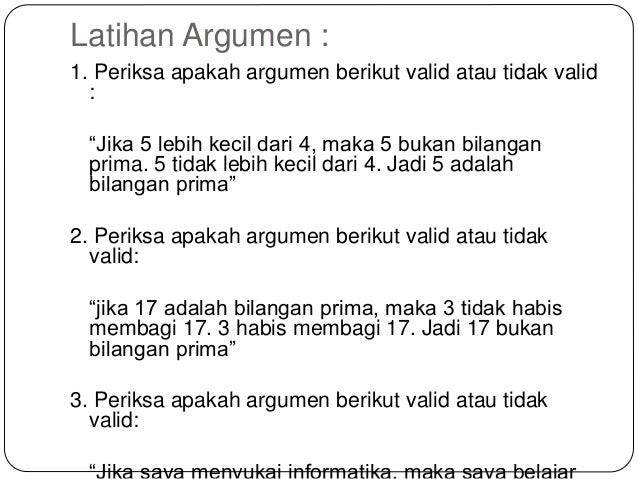 Logika Matematika Pertemuan 2 Inferensi