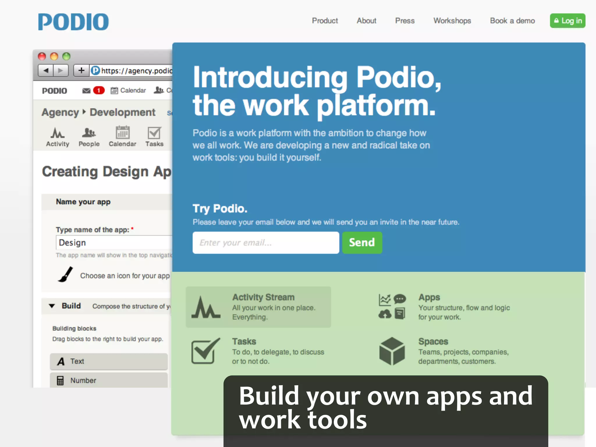 Build	
  your	
  own	
  apps	
  and	
  
work	
  tools
 