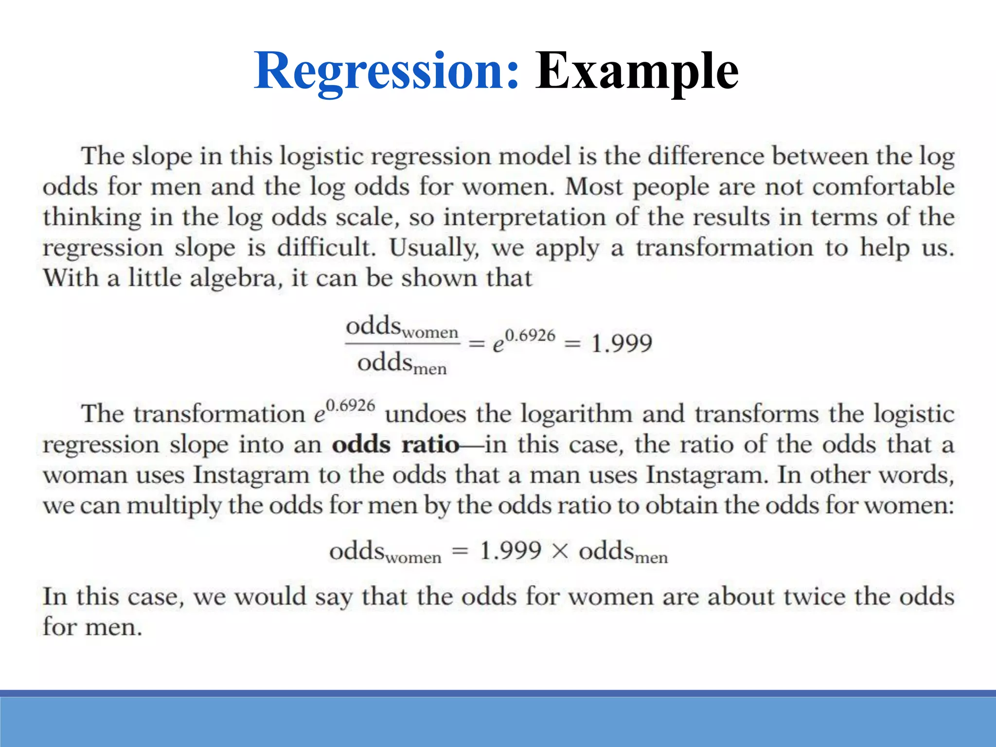 Regression: Example
 