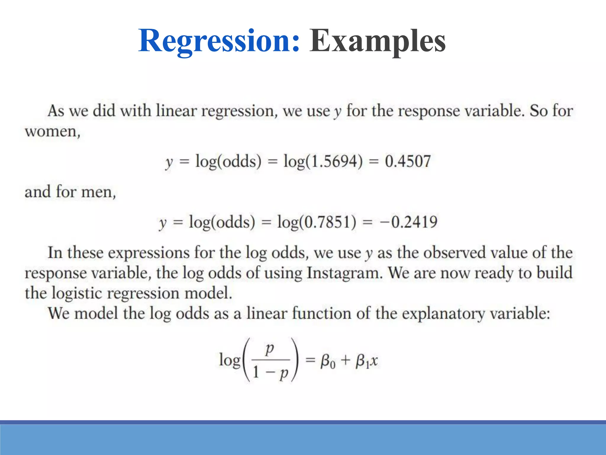 Regression: Examples
 