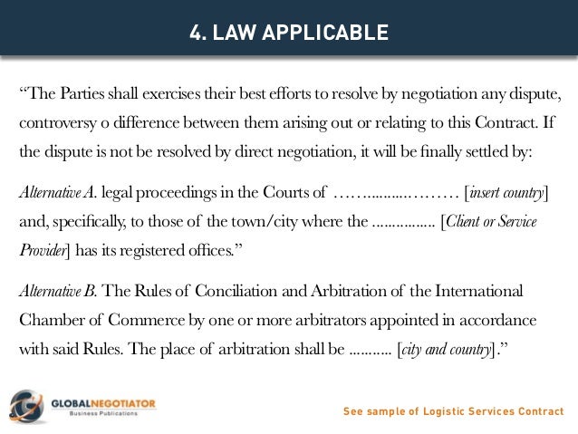 logistics services contract contract template and sample it service contract template