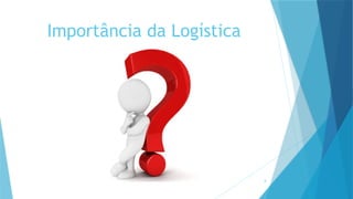 8
Importância da Logística
 