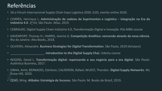 Logistica 4.0 - Impactos da Transformação Digital
