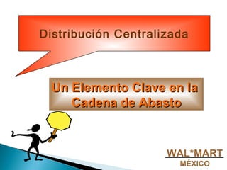 Distribución Centralizada
Un Elemento Clave en laUn Elemento Clave en la
Cadena de AbastoCadena de Abasto
WAL*MART
MÉXICO
 