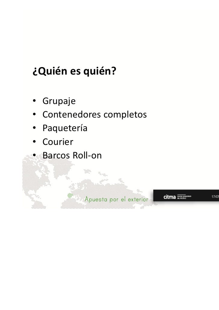 Logística. Documentación de exportación.