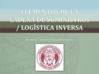 Alumno: Carolina Vidal Hernández
 