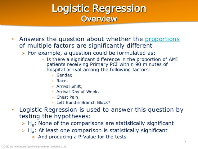 hypothesis test for logistic regression