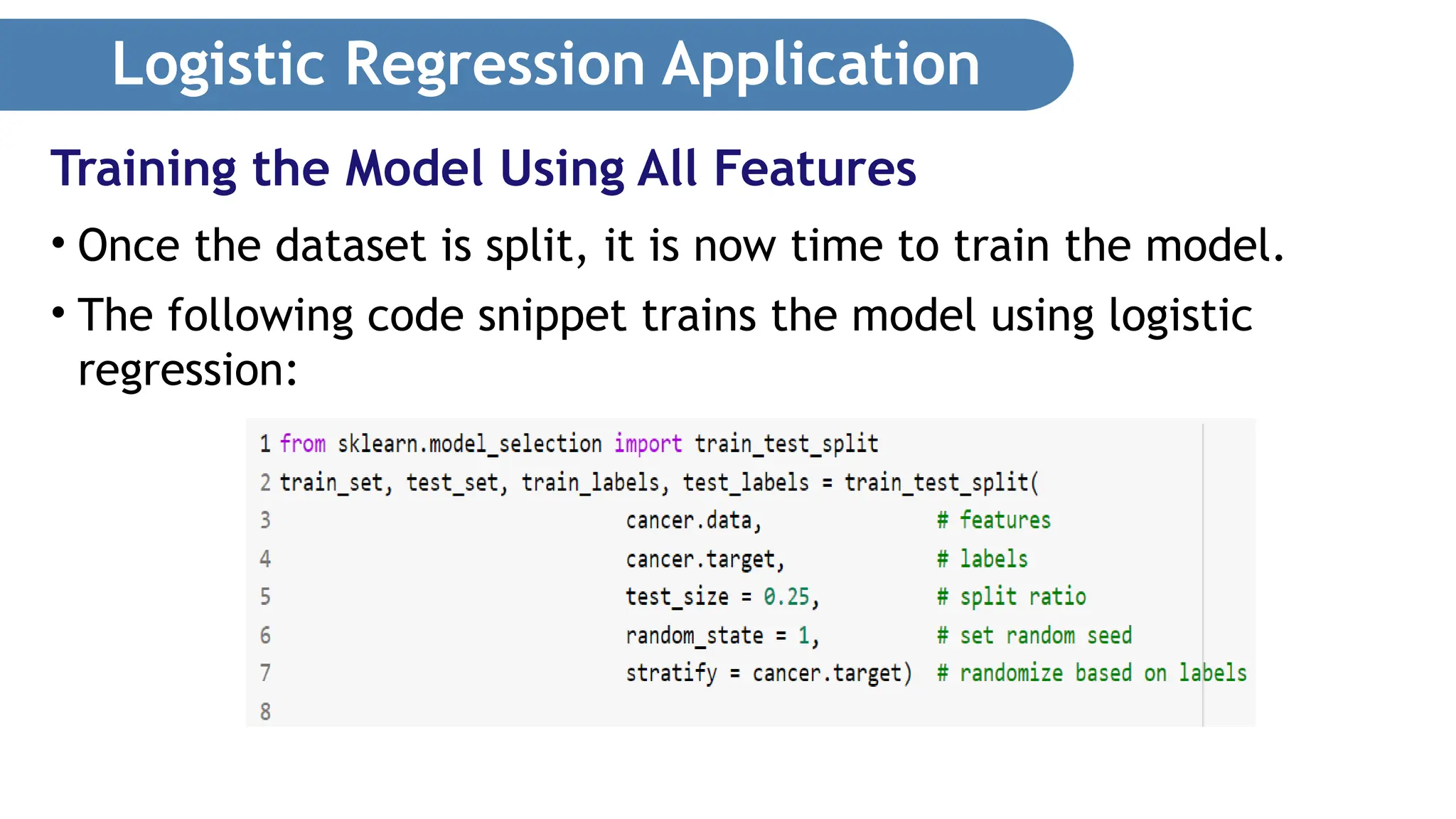 Logistic Regression in machine learning ppt | PPT