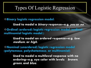 Logistic regression with SPSS examples | PPTX | Physics | Science