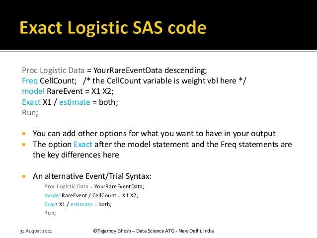 Logistic Regression With Low Event Rate Rare Events