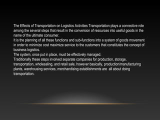 Separate Logistics Logistics | PPT