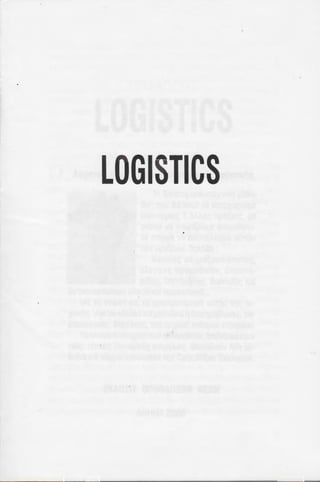 LOGISTICS
 