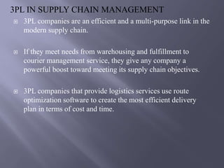 Third Party Logistics | PPTX