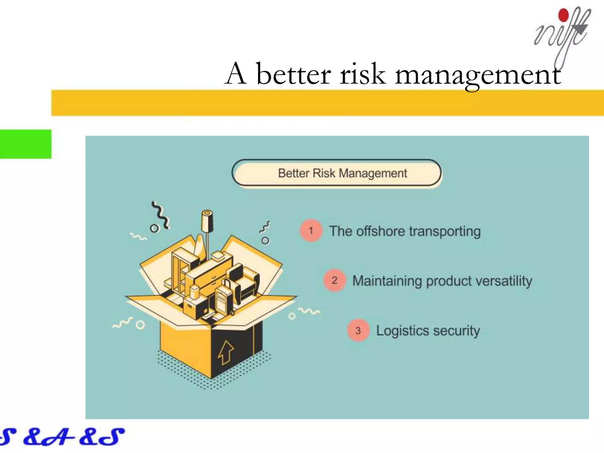 A better risk management
 