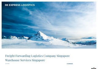 5/27/2020 0 Comments
Freight Forwarding Logistics Company Singapore
Warehouse Services Singapore
 
3B EXPRESS LOGISTICS HOME BLOG
 
