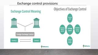 Exchange control provisions
 