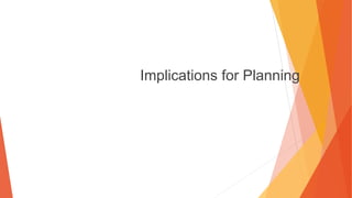 Implications for Planning
 