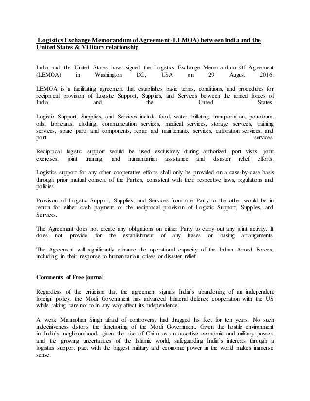 memorandum of agreement sle template logistics exchange memorandum of agreement between india memorandum of agreement sle template logistics exchange memorandum of agreement between india