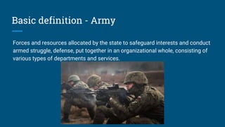 Logistics in uniformed services | PPTX