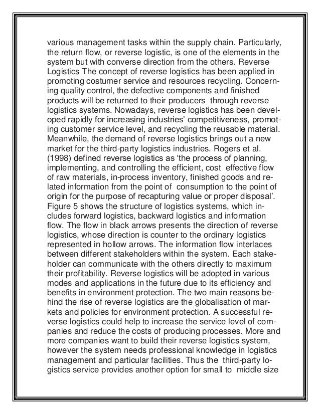 Persuasive Essay Example High School What Is Thesis In An Essay also Argumentative Essay Thesis Examples Supply Chain Management Essay International Supply Chain Term Papers And Essays