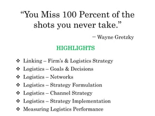 Logistics management & supply chain strategy | PDF