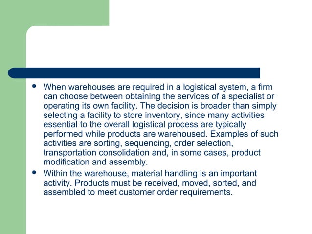 Logistics Management | PPT