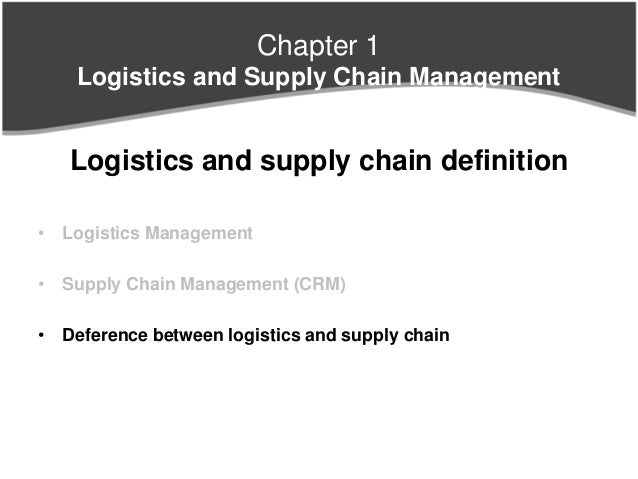 Logistics outsourcing