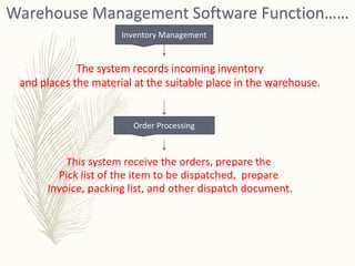 Logistics and warehouse Management | PPTX