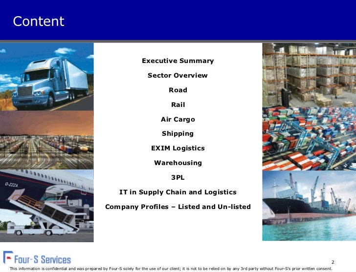 Logistics report sample