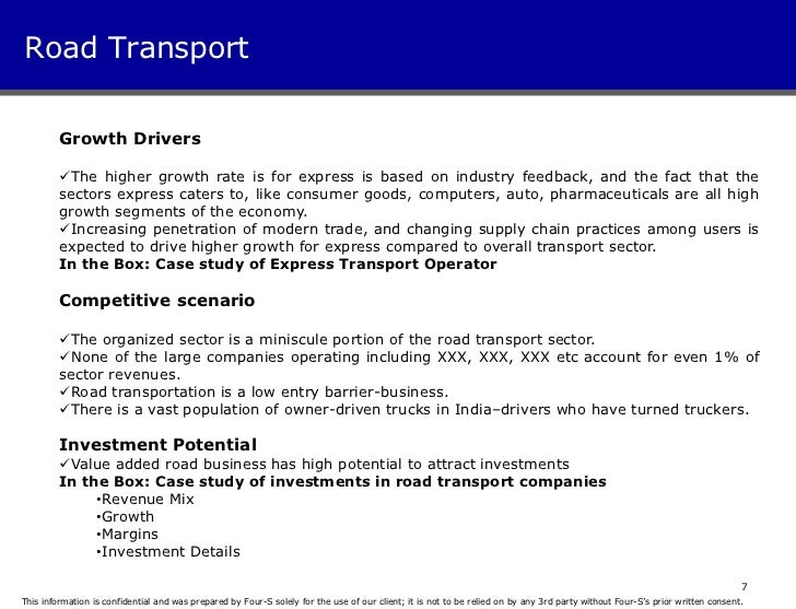 logistics report sample