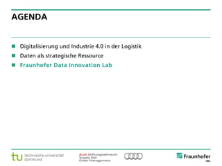 © Fraunhofer ·· Seite 15
AGENDA
 Digitalisierung und Industrie 4.0 in der Logistik
 Daten als strategische Ressource
 Fraunhofer Data Innovation Lab
 