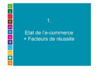 1.
Etat de l’e-commerce
+ Facteurs de réussite
 