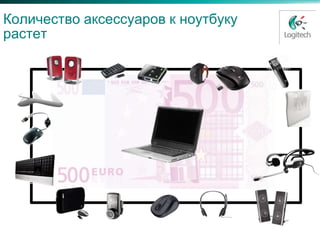 Количество аксессуаров к ноутбуку
растет
 