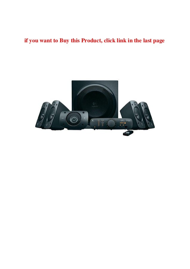 logitech z906 stereo speakers 3d