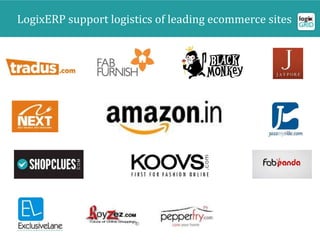 LogixERP support logistics of leading ecommerce sites
 